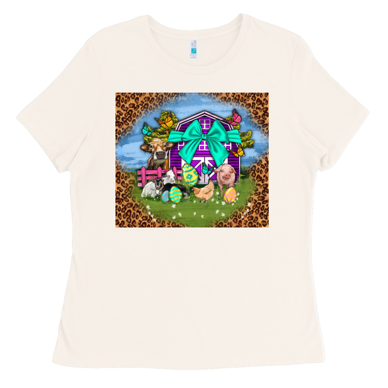 Farm Animal Easter Tumbler Easter Day Ladies Tee by Neo Western | Teevron