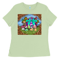 Matcha Farm animal easter tumbler Easter Day Ladies Tee - Neo Western