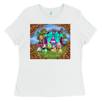 White Farm animal easter tumbler Easter Day Ladies Tee - Neo Western