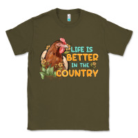 Army Green life is better in the country Classic Tee - MaliasSmallBusiness