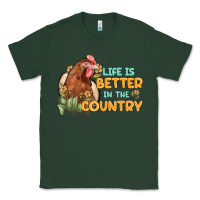 Sports Green life is better in the country Classic Tee - MaliasSmallBusiness