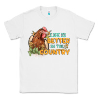White life is better in the country Classic Tee - MaliasSmallBusiness