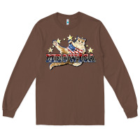 Chestnut meowica cat Long Sleeve Tee - NancyCooperArtShop
