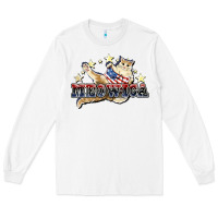 White meowica cat Long Sleeve Tee - NancyCooperArtShop