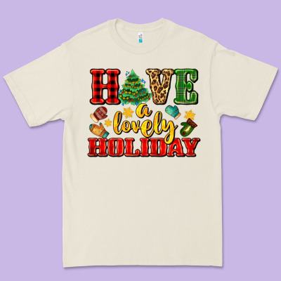 Have A Lovely Holiday With Gloves Premium Tee Designed By Adodesignshop