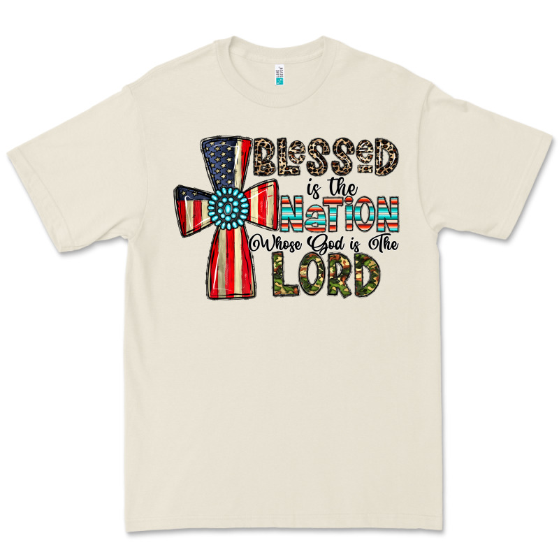Blessed İs The Nation Whose God Is The Lord Premium Tee by CowhideDigitalArt | Teevron