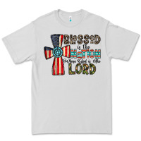 Dove Grey blessed İs the nation whose god is the lord Premium Tee - CowhideDigitalArt