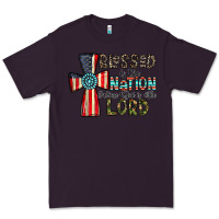 Plum blessed İs the nation whose god is the lord Premium Tee - CowhideDigitalArt