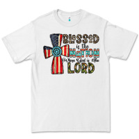 White blessed İs the nation whose god is the lord Premium Tee - CowhideDigitalArt