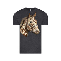 Vintage Black appaloosa horse Vintage Tee - LillyAllenDesigns