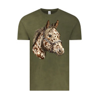 Vintage Olive appaloosa horse Vintage Tee - LillyAllenDesigns