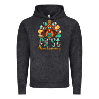 Vintage Black my first thanksgiving turkey Vintage Hoodie - Jasminsmagicworld