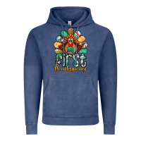 Vintage Denim my first thanksgiving turkey Vintage Hoodie - Jasminsmagicworld