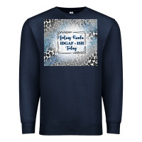 Navy feeling kinda idgaf ish today with leopard and gli Premium Sweatshirt - TumblerDesignByShophia