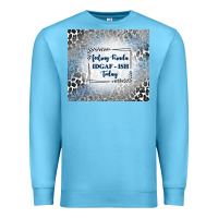 Ocean Blue feeling kinda idgaf ish today with leopard and gli Premium Sweatshirt - TumblerDesignByShophia