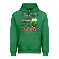 Emerald I Love A Cute Little Cactus Holding Coffee Urban Hoodie - FaDigitalArtStudio