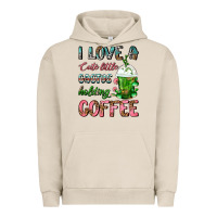 Pigment French Oak I Love A Cute Little Cactus Holding Coffee Urban Hoodie - FaDigitalArtStudio