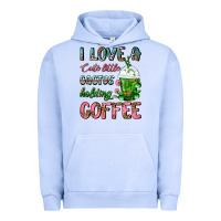 Pigment Grape Ice I Love A Cute Little Cactus Holding Coffee Urban Hoodie - FaDigitalArtStudio