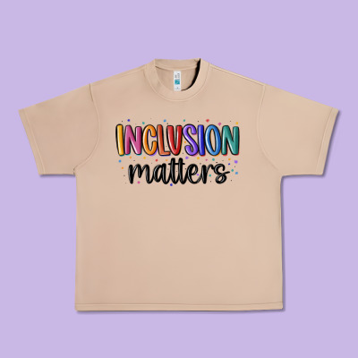 ınclusion Matters Urban Heavy Tee Designed By Maliassmallbusiness