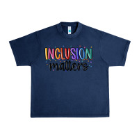 Navy ınclusion matters Urban Heavy Tee - MaliasSmallBusiness