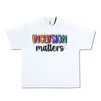White ınclusion matters Urban Heavy Tee - MaliasSmallBusiness