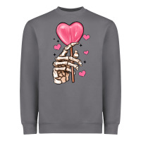 Storm skeleton hand with sugar valentines day Heavyweight Sweatshirt - MaliasSmallBusiness