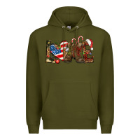Army Green Army christmas love 4th Of July Premium Hoodie - HowdyJamesFarm