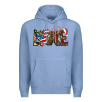 Colony Blue Army christmas love 4th Of July Premium Hoodie - HowdyJamesFarm