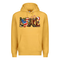 Mustard Army christmas love 4th Of July Premium Hoodie - HowdyJamesFarm
