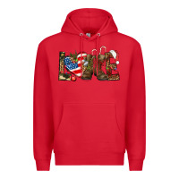 Red Army christmas love 4th Of July Premium Hoodie - HowdyJamesFarm