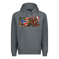 Rock Army christmas love 4th Of July Premium Hoodie - HowdyJamesFarm
