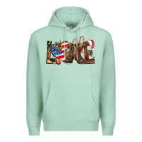 Seafoam Army christmas love 4th Of July Premium Hoodie - HowdyJamesFarm