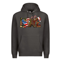 Smoke Army christmas love 4th Of July Premium Hoodie - HowdyJamesFarm