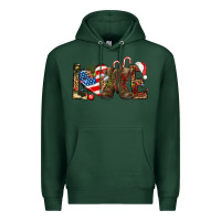 Sports Green Army christmas love 4th Of July Premium Hoodie - HowdyJamesFarm