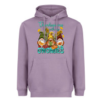 Lavender Thanksgiving With My Gnomes Heavyweight Hoodie - NancyCooperArtShop