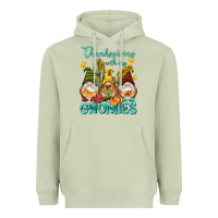 Matcha Thanksgiving With My Gnomes Heavyweight Hoodie - NancyCooperArtShop