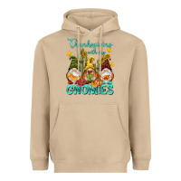 Mushroom Thanksgiving With My Gnomes Heavyweight Hoodie - NancyCooperArtShop