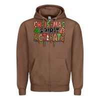Chestnut christmas spirit activate Zipper Hoodie - Jasminsmagicworld