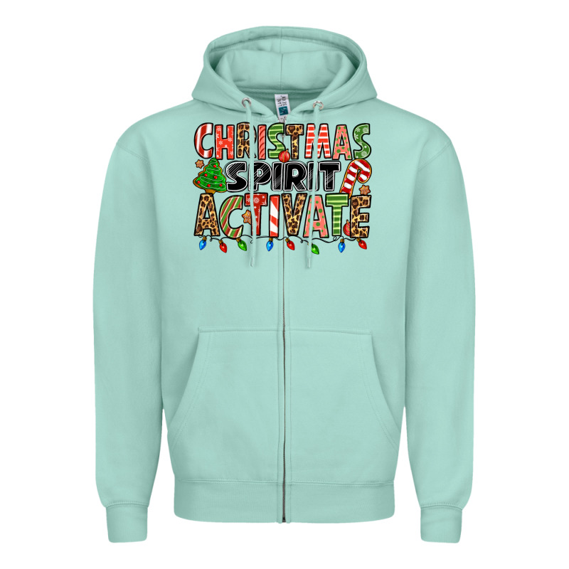 Christmas Spirit Activate Zipper Hoodie by Jasminsmagicworld | Teevron