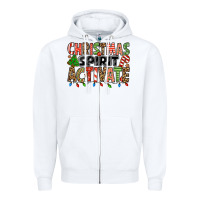 White christmas spirit activate Zipper Hoodie - Jasminsmagicworld