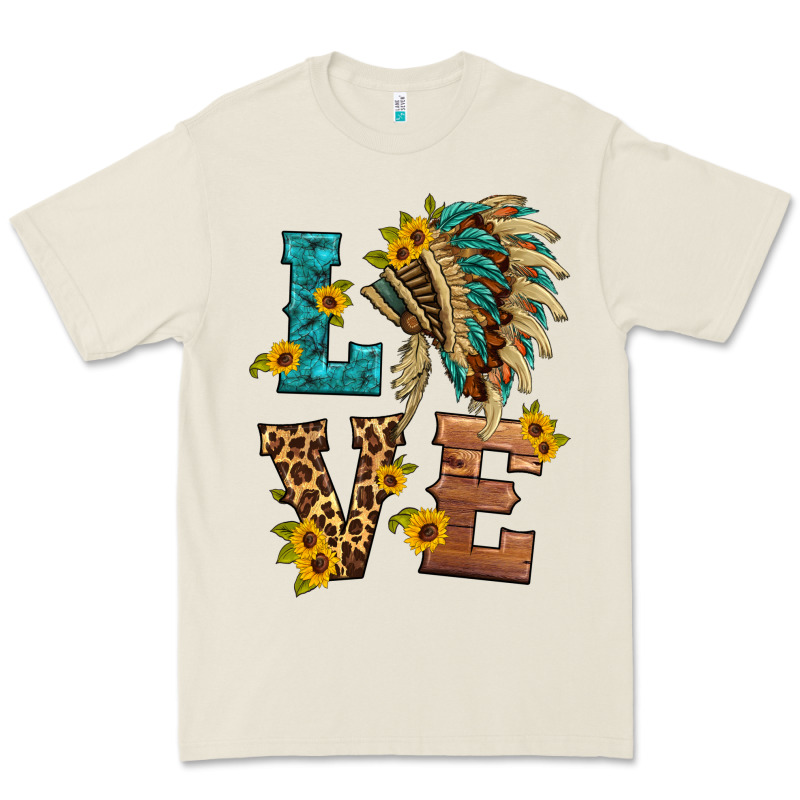 Love Indian Headdress Premium Tee by HRA Design Shop | Teevron