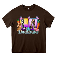 Chocolate Brown louisiana easter dady Heavy Core Tee - RacoonDesign