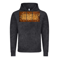 Vintage Black wooden leopard glitter  license plate template Vintage Hoodie - BarkalooDesign