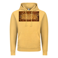 Vintage Mustard wooden leopard glitter  license plate template Vintage Hoodie - BarkalooDesign