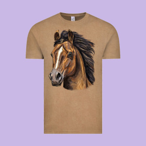 Quarter Horse Portrait Vintage Tee Designed By Lillyallendesigns