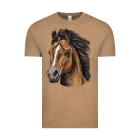 Vintage Coffee quarter horse portrait Vintage Tee - LillyAllenDesigns
