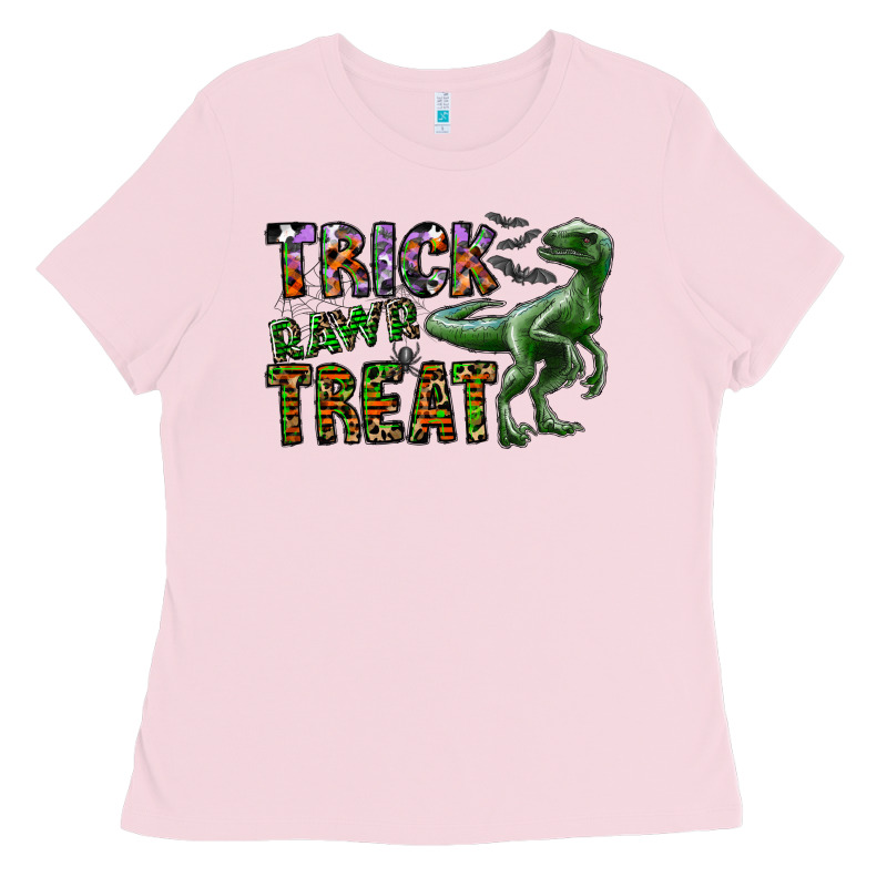 Trick Rawr Treat Ladies Tee by CowhideDigitalArt | Teevron