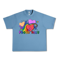 Pebble Blue proud ally Urban Heavy Tee - MaliasSmallBusiness