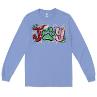 Colony Blue joy with dog paw Long Sleeve Tee - MaliasSmallBusiness