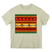 Mossy thunderbird bullskull Aztec pattern Heavy Core Tee - BarkalooDesign